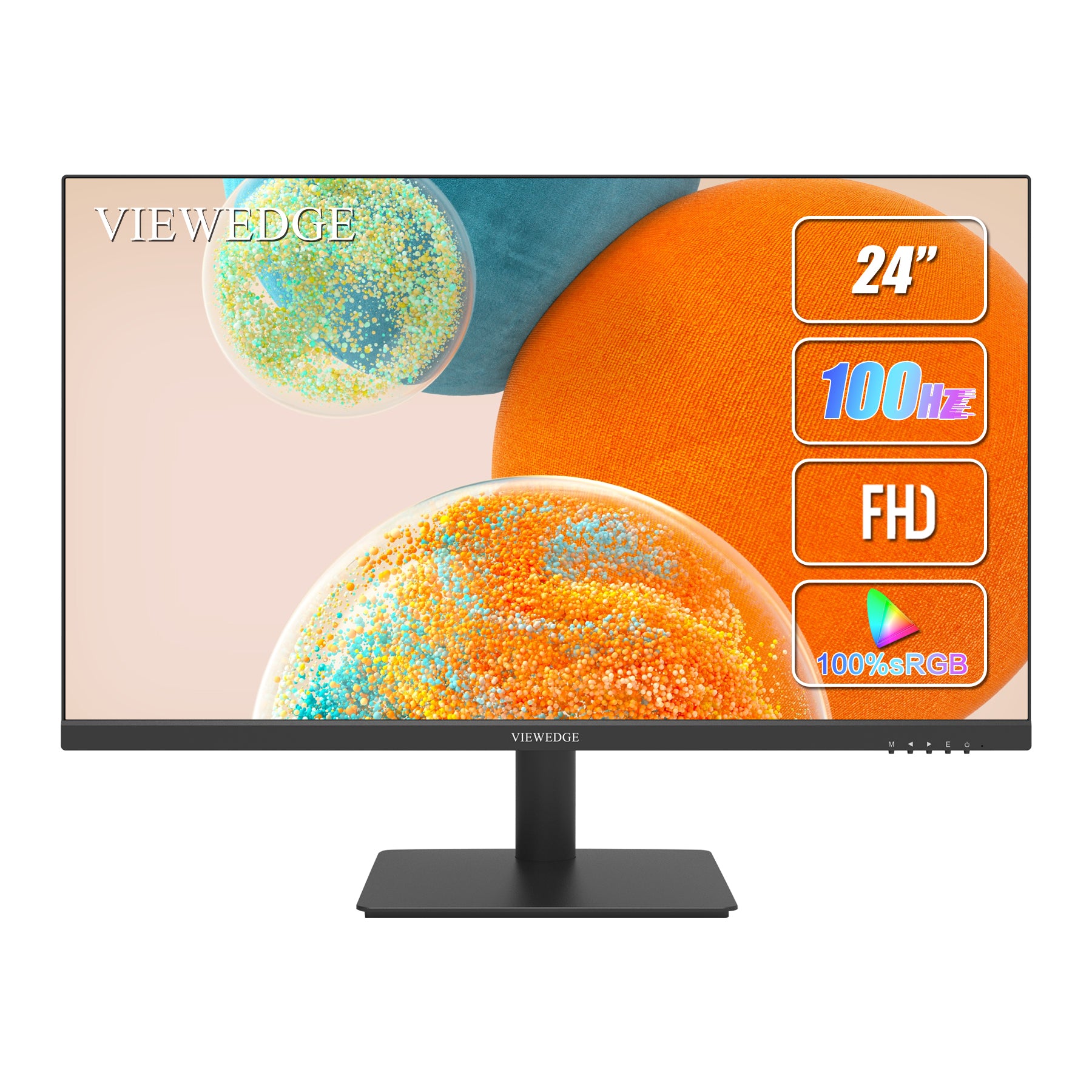 Viewedge 24 inch 1080p 100 Hz Office Monitor (Supports 75hz) - VA Panel 5ms  with Wall Mountable & Eye Protection Feature (Blue Light Filter)